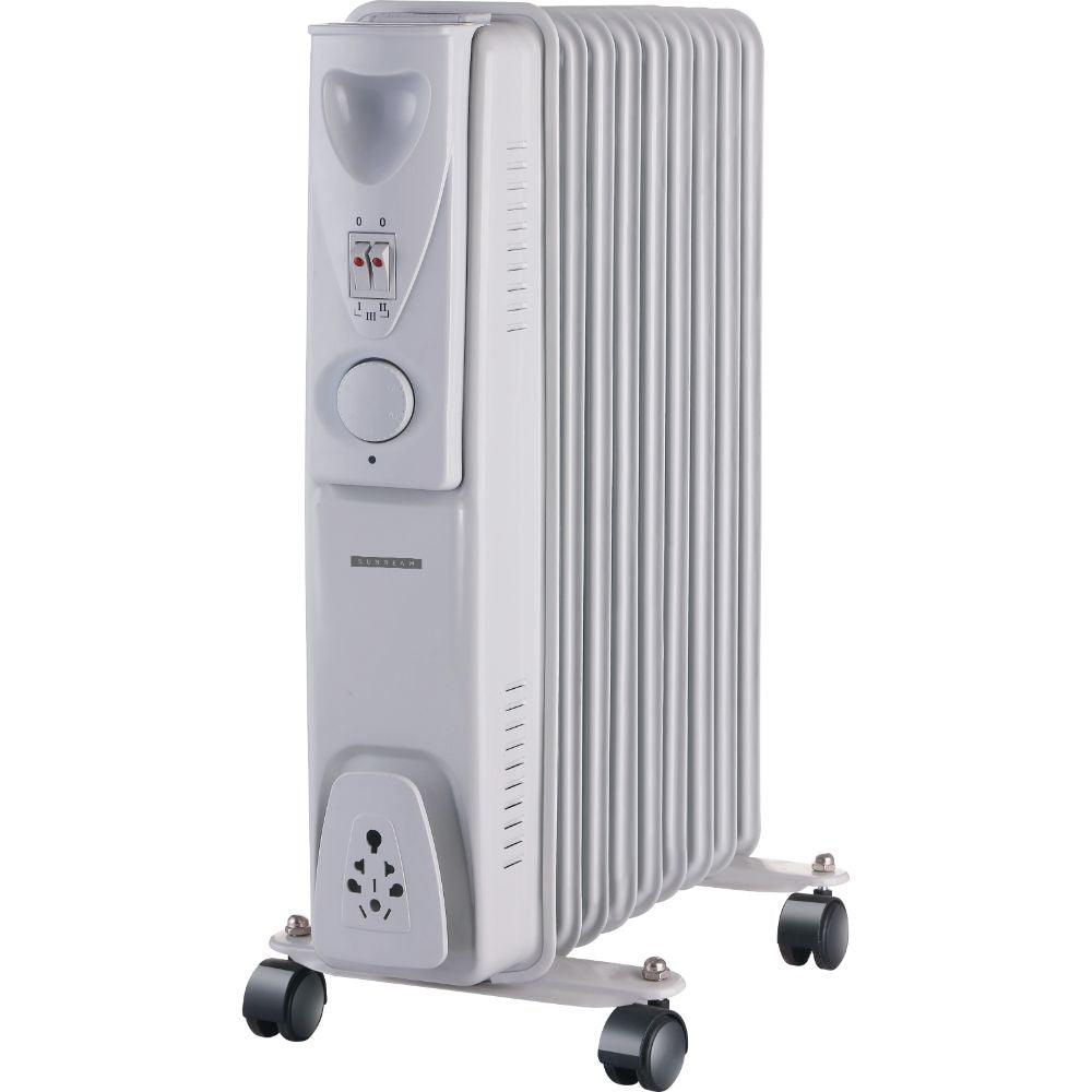 Sunbeam 2KW 9 Fin Oil Filled Radiator - White | OR-02 (7373163954364)