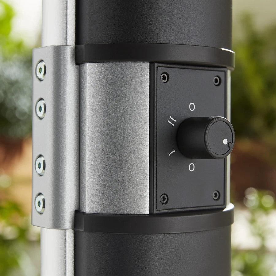 Swan 2000W Column Patio Heater - Black &amp; Stainless Steel | SH16310N (7106727084220)