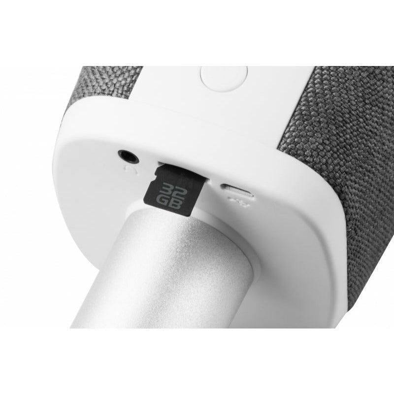Technaxx MusicMan Karaoke Fabric Microphone - Grey | BT-X44 (7513038487740)