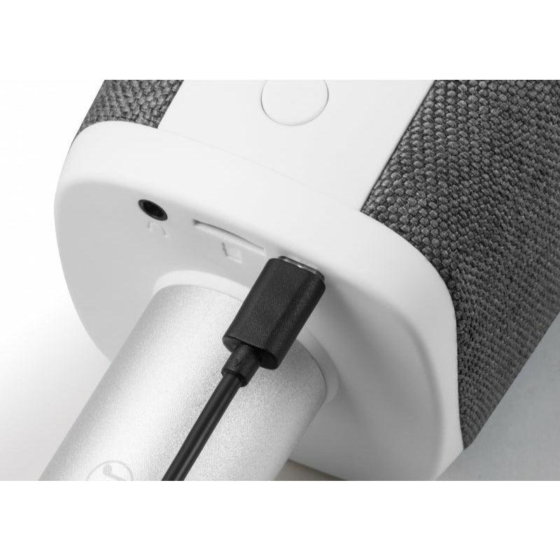 Technaxx MusicMan Karaoke Fabric Microphone - Grey | BT-X44 (7513038487740)