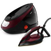 Tefal GV9230 2600W Pro Express Protect High Pressure Steam Generator Iron - Black & Burgundy | GV9230G0 (7223599825084)