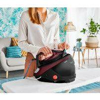 Tefal GV9230 2600W Pro Express Protect High Pressure Steam Generator Iron - Black & Burgundy | GV9230G0 (7223599825084)