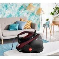 Tefal GV9230 2600W Pro Express Protect High Pressure Steam Generator Iron - Black & Burgundy | GV9230G0 (7223599825084)