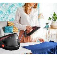 Tefal GV9230 2600W Pro Express Protect High Pressure Steam Generator Iron - Black & Burgundy | GV9230G0 (7223599825084)