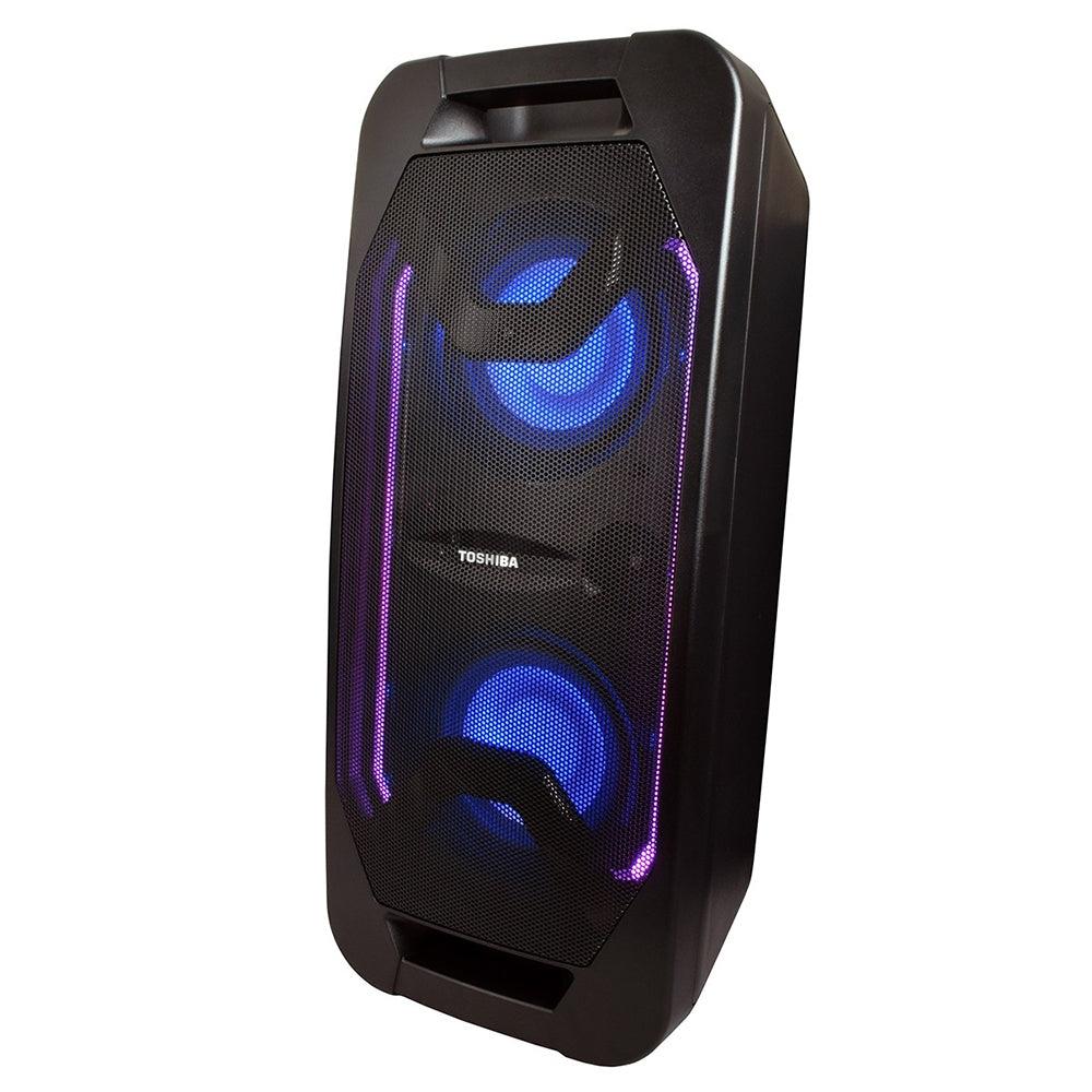 Toshiba 60W Portable Wireless Rechargeable Tower Speaker - Black | TY-ASC65 from DID Electrical - guaranteed Irish, guaranteed quality service. (6890817454268)