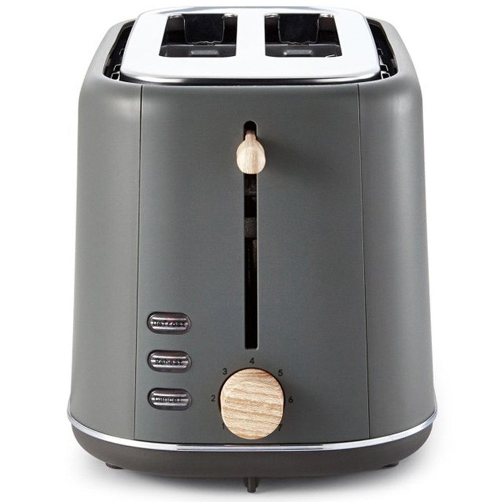 Tower Scandi 800W 2 Slice Toaster - Grey | T20027G from DID Electrical - guaranteed Irish, guaranteed quality service. (6890839179452)