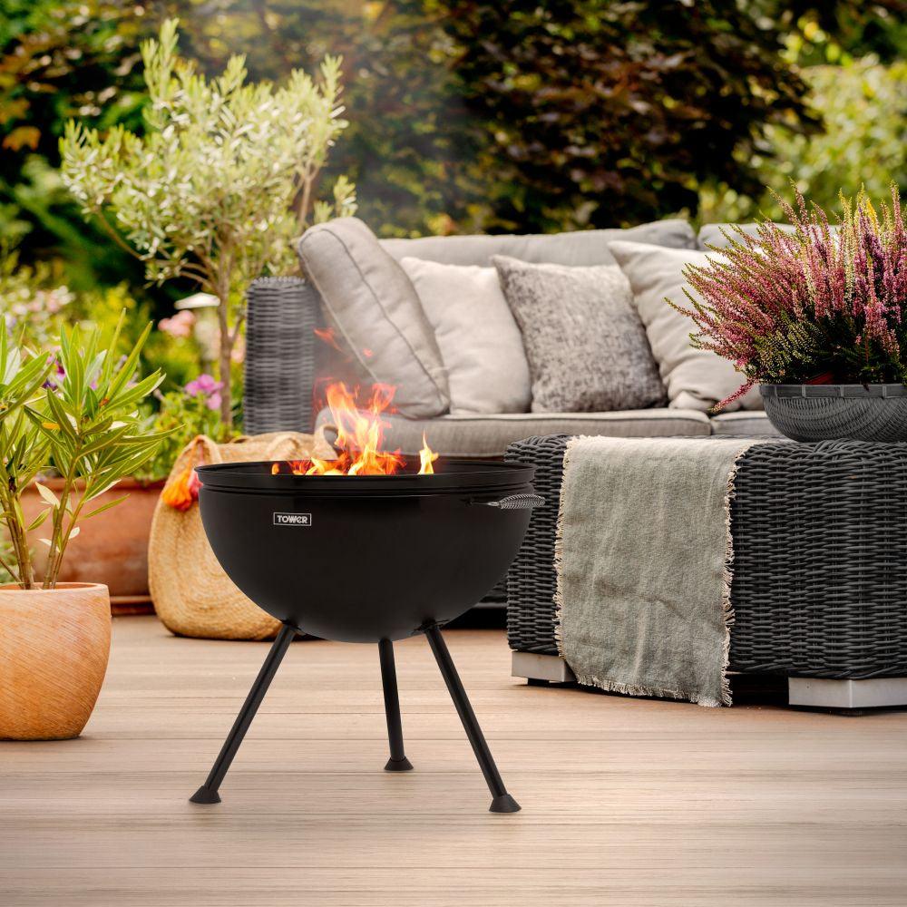 Tower Stealth 2-in-1 Charcoal BBQ and Fire Pit | T978512 from DID Electrical - guaranteed Irish, guaranteed quality service. (6977657110716)