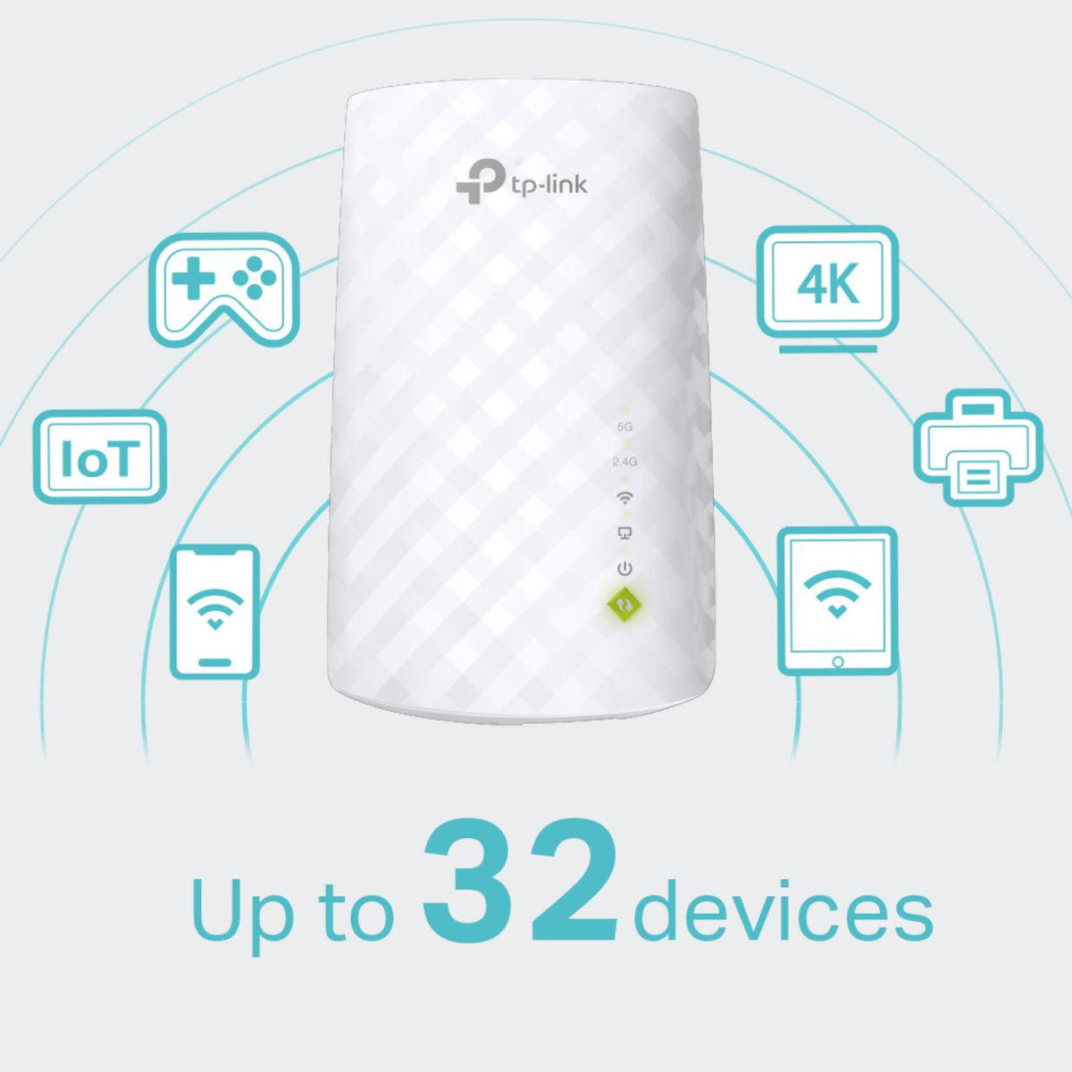 TP-Link AC750 WiFi Range Extender - White | RE200 (6890743595196)