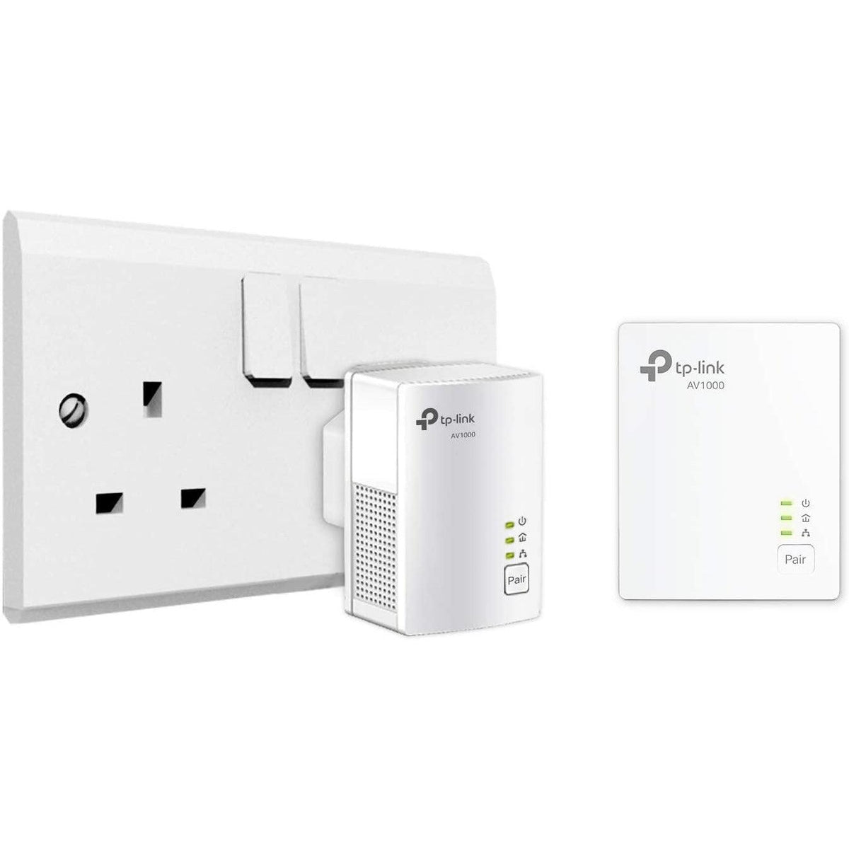 TP-Link AV1000 Gigabit Powerline Starter Kit - White | TL-PA7017 KIT (7253820276924)