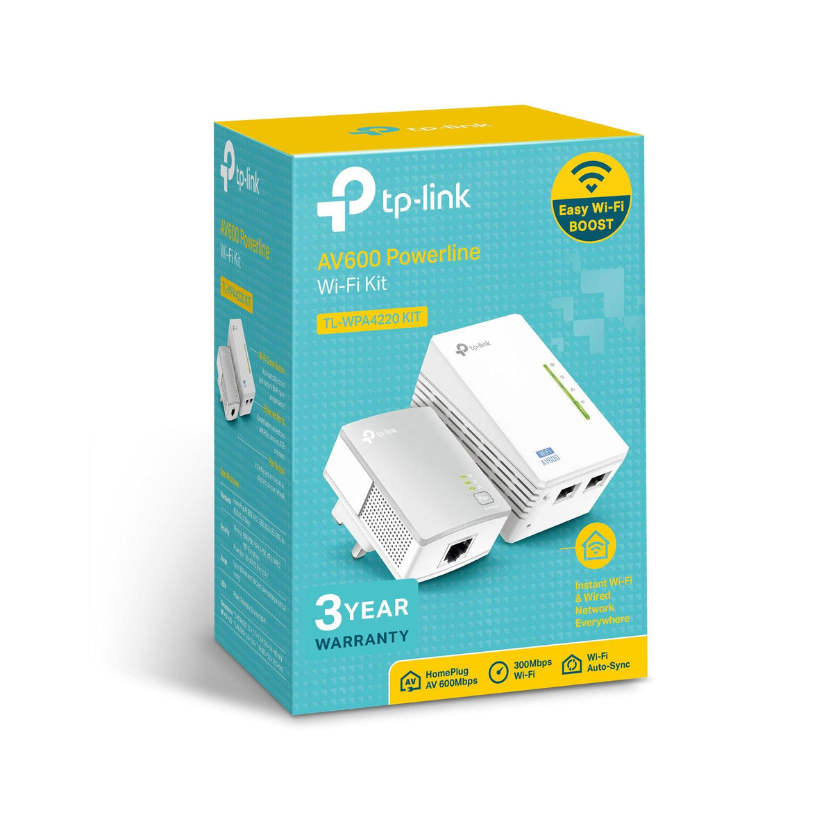 TP-Link AV600 Wi-Fi Powerline Extender Starter Kit | TL-WPA4220 Kit (6890771415228)