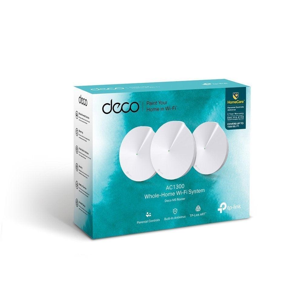 TP Link Deco M5 Wi-Fi System - Pack of 3 - White | DECOM53PACK from DID Electrical - guaranteed Irish, guaranteed quality service. (6977405157564)