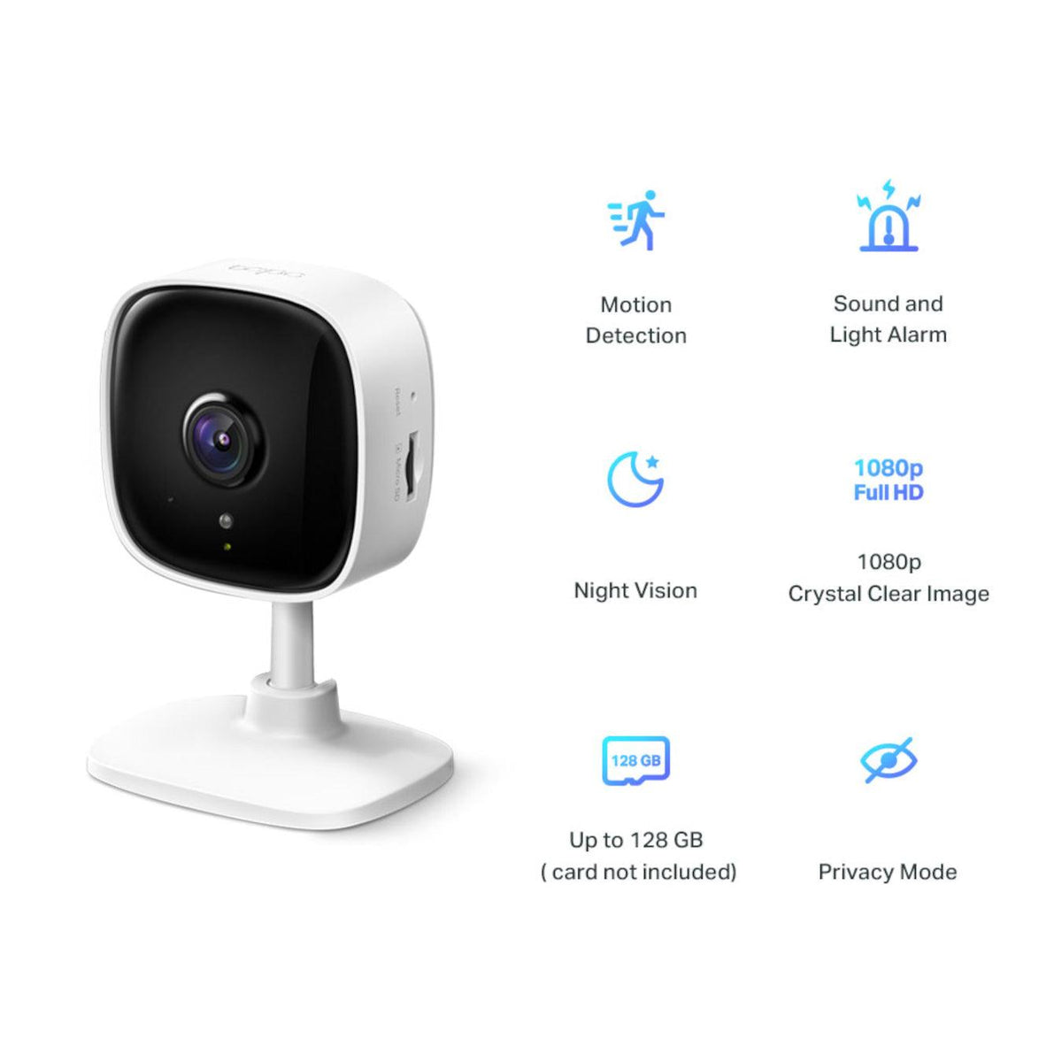 TP-Link Tapo C100 Home Security Wi-Fi Camera - White | TAPO C100 (6890858152124)