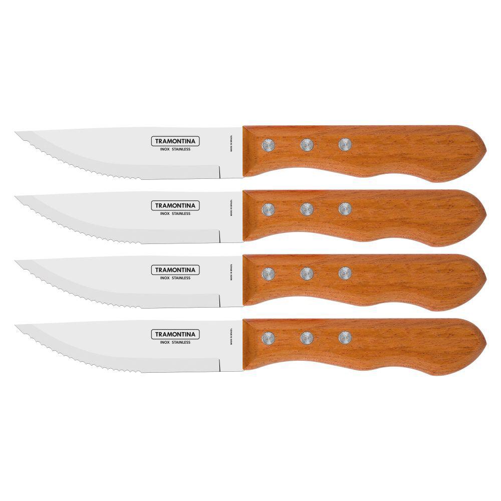 Tramontina 5&quot; Jumbo Steak Knives Set - 4pcs | 22399079 from DID Electrical - guaranteed Irish, guaranteed quality service. (6977663533244)