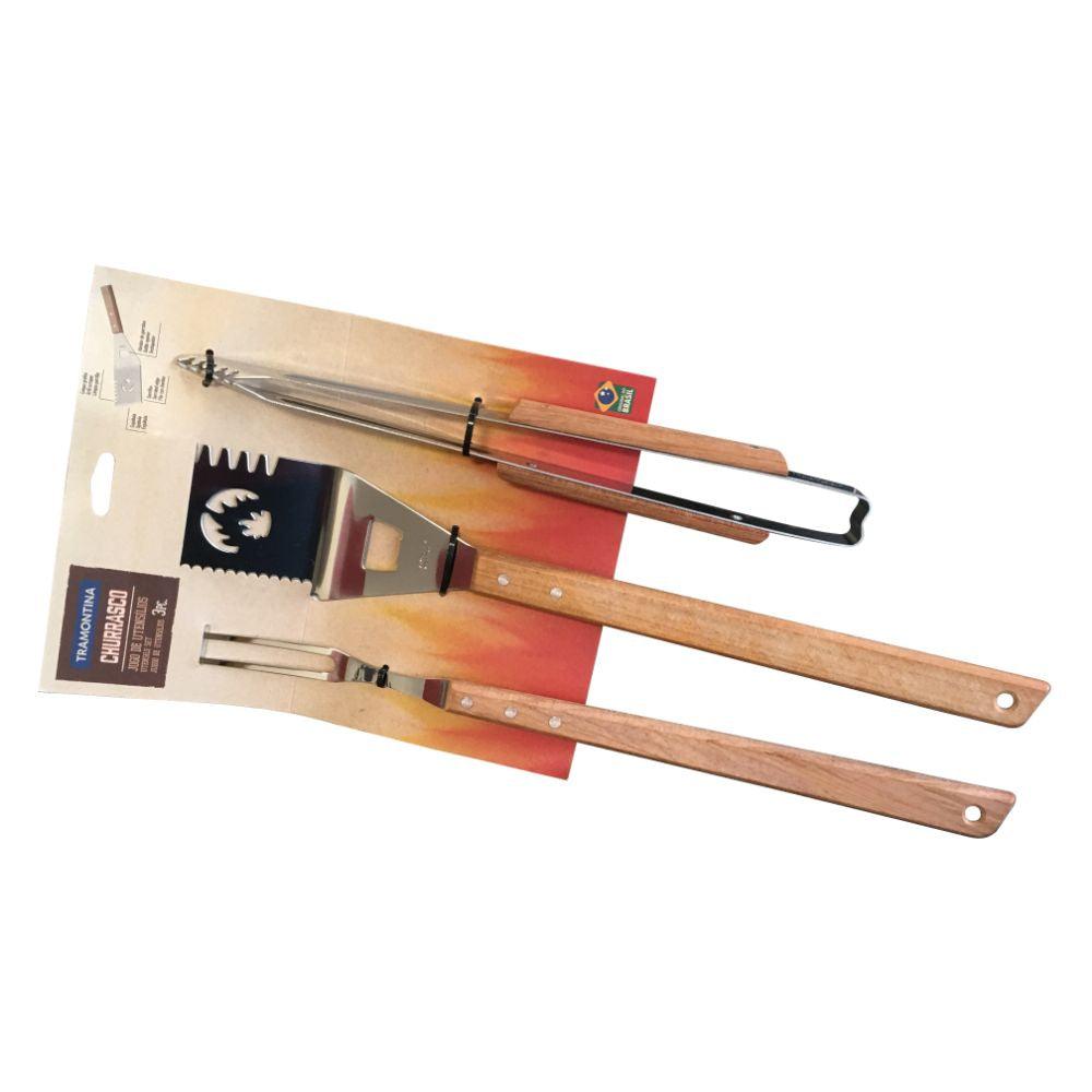 Tramontina Barbeque Tool Set - 3pcs | 26499051 (7268271882428)