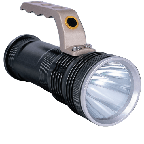 Ultralight 10W Cree LED Rechargeable Torch - Black | TE1671 (7513156714684)
