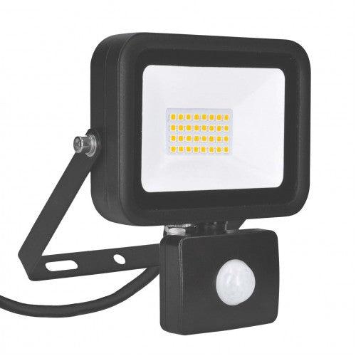 Ultralight 20W LED Floodlight with PIR Security Sensor - Black | TE20W-PIR (7513156092092)