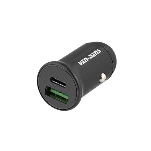 500116_Ven-Dens 18W Dual Port Mini Car Charger - Black-1 (7431712374972)