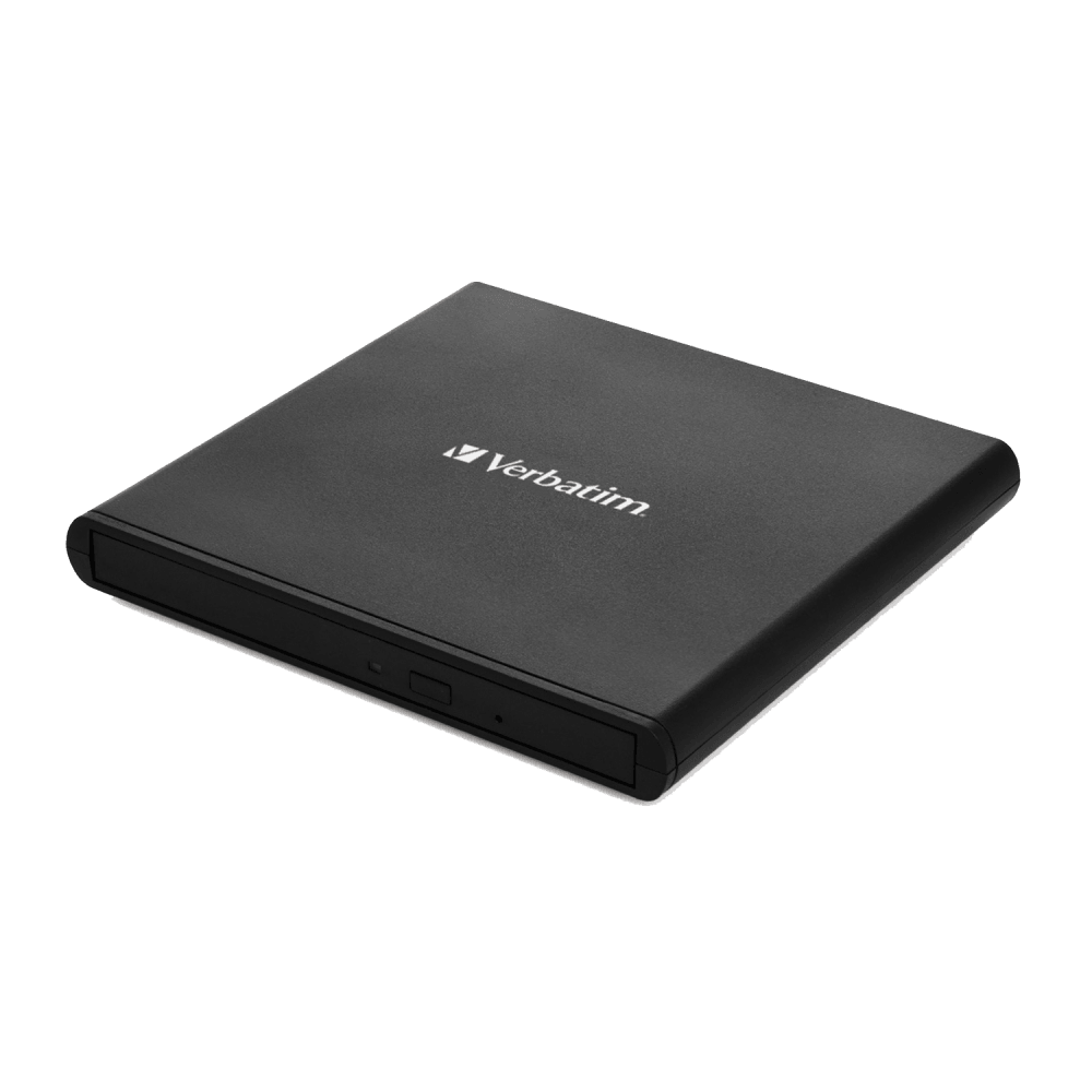 Verbatim External Slimline CD &amp; DVD Writer - Black | 114-98938 (7515514306748)