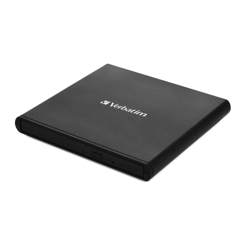Verbatim External Slimline CD & DVD Writer - Black | 114-98938 (7515514306748)