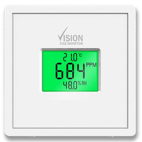 Vision USB Powered CO2 Temperature &amp; Relative Humidity Monitor - White | VISIONCO2MONITOR (7105850310844)