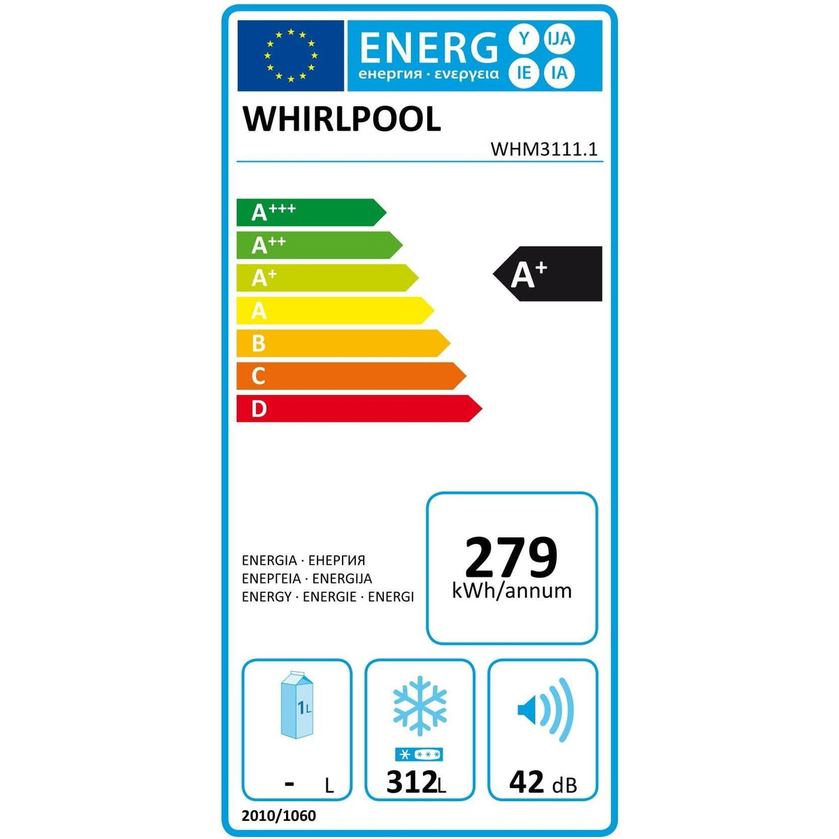 Whirlpool 315 Litre Chest Freezer | WHM3111 from DID Electrical - guaranteed Irish, guaranteed quality service. (6890744512700)
