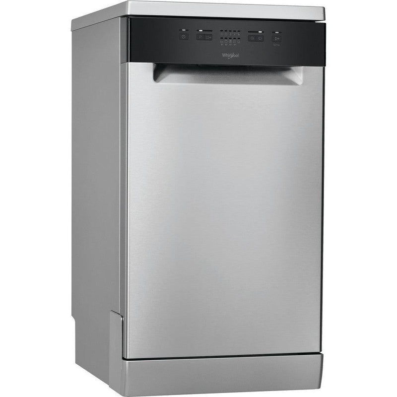 Whirlpool 45CM SupremeClean Freestanding Slimline Dishwasher - Stainless Steel | WSFE2B19XUKN (7105843134652)