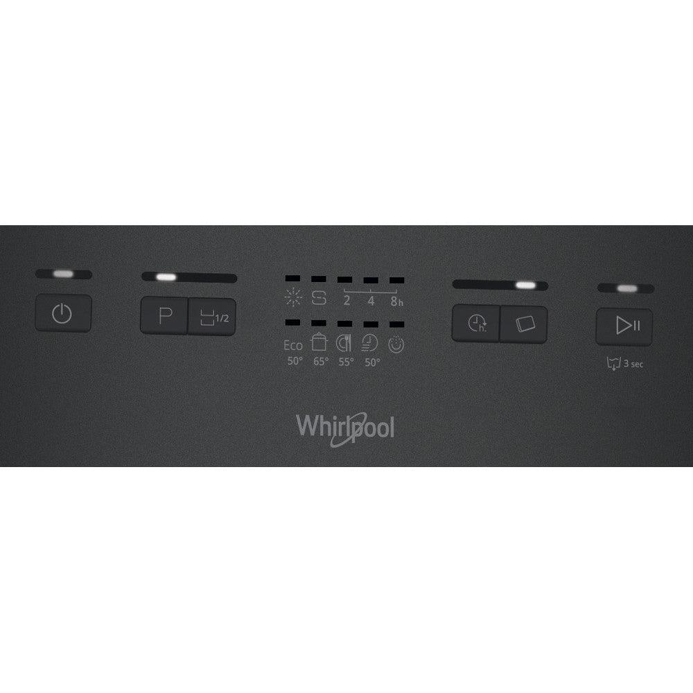 Whirlpool 45CM SupremeClean Freestanding Slimline Dishwasher - Stainless Steel | WSFE2B19XUKN (7105843134652)