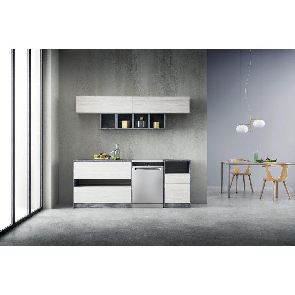 Whirlpool 60CM Freestanding Standard Dishwasher - Inox | WFC3C33PFXUK from DID Electrical - guaranteed Irish, guaranteed quality service. (6977559298236)