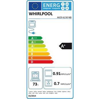 Whirlpool 73L Built-In Electric Single Oven - Black | AKZ96230NB from DID Electrical - guaranteed Irish, guaranteed quality service. (6977457455292)