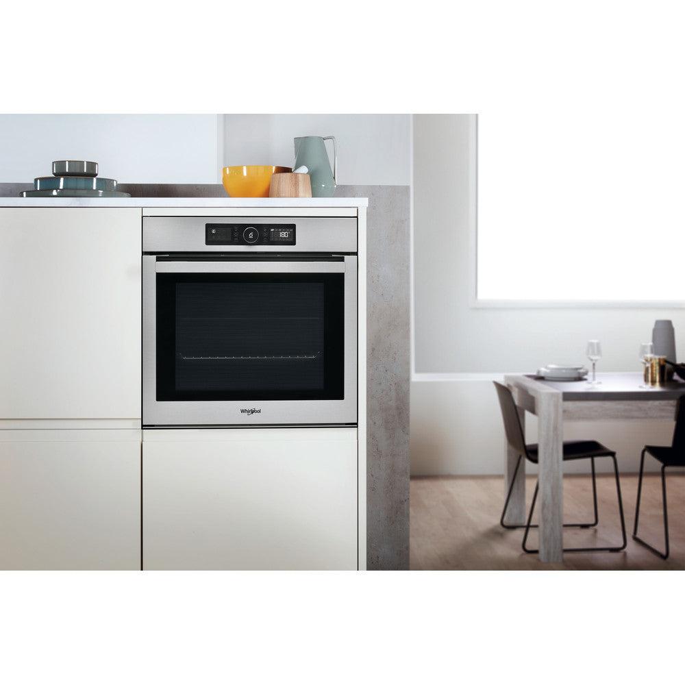 Whirlpool 73L Built-In Electric Single Oven - Inox | AKZ96230IX from DID Electrical - guaranteed Irish, guaranteed quality service. (6977560445116)