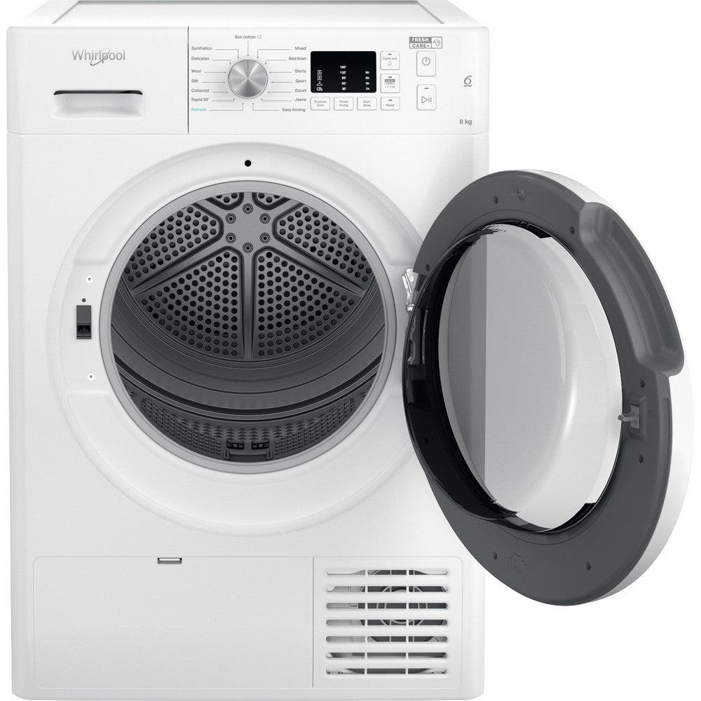 Whirlpool 8KG Freestanding Condenser Tumble Dryer - White | FFTCM108BUK (7322605093052)