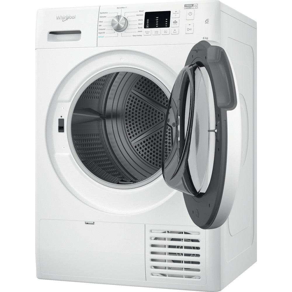 Whirlpool 8KG Freestanding Condenser Tumble Dryer - White | FFTCM108BUK (7322605093052)