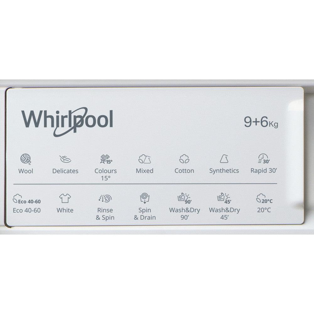 Whirlpool 9KG/6KG 1351 Spin Integrated Washer Dryer - White | BIWDWG961484 (7105846509756)
