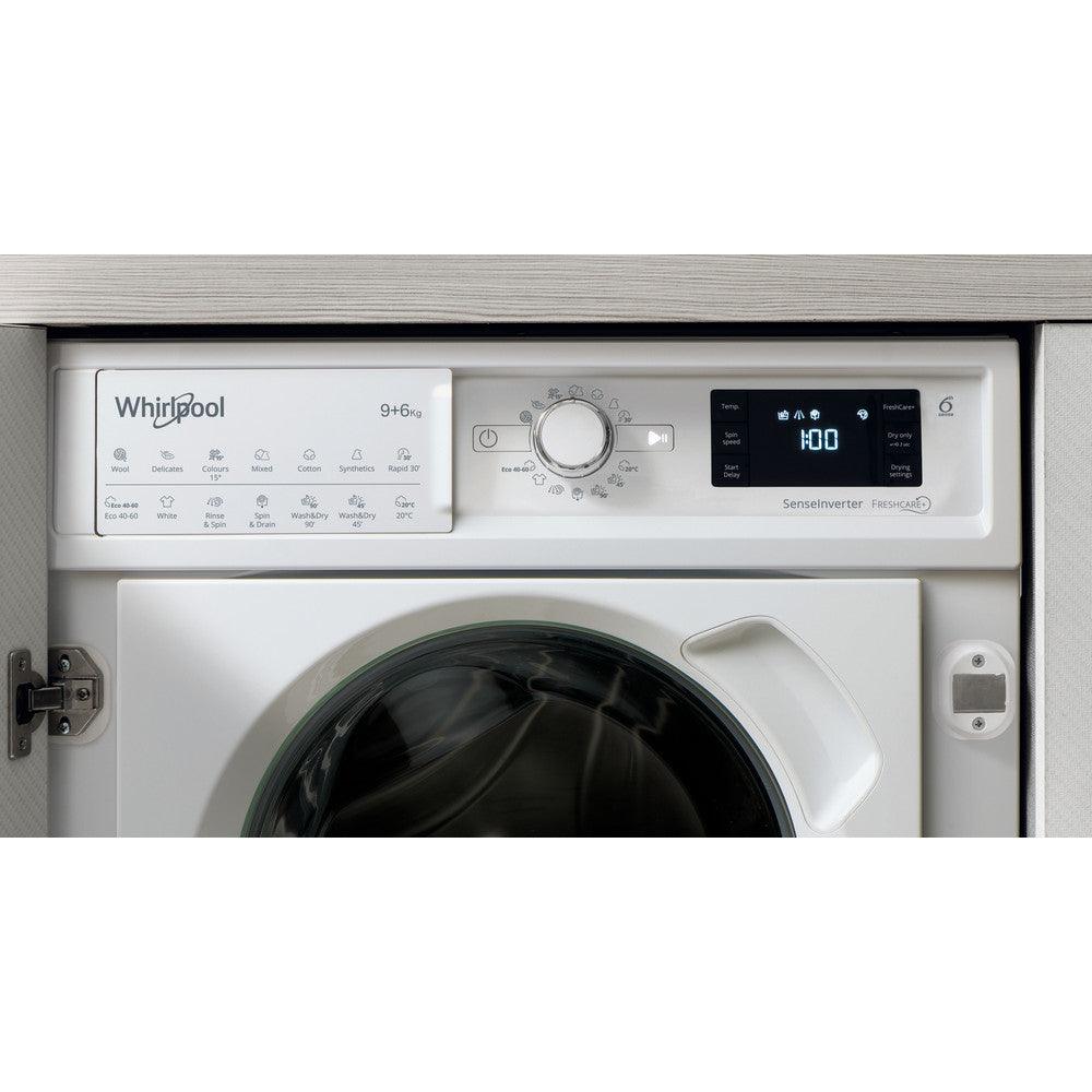 Whirlpool 9KG/6KG 1351 Spin Integrated Washer Dryer - White | BIWDWG961484 (7105846509756)