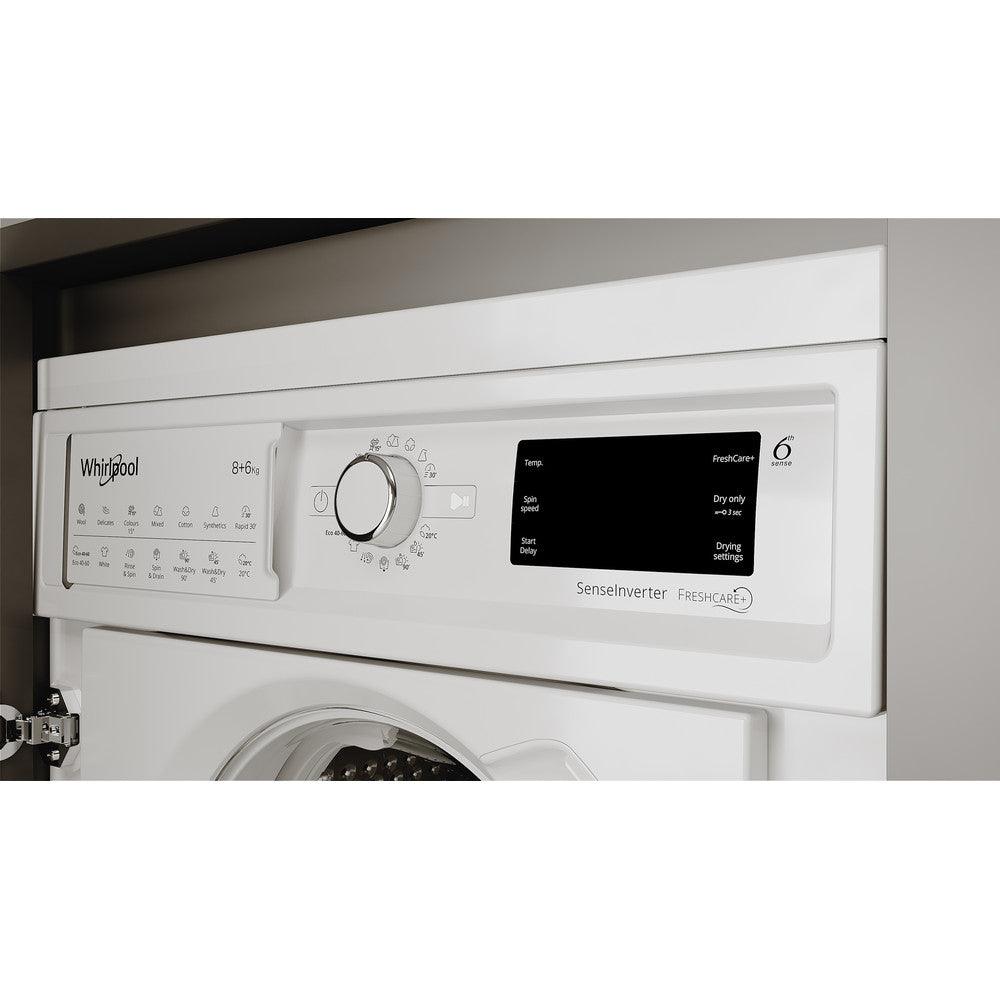 Whirlpool 9KG/6KG 1351 Spin Integrated Washer Dryer - White | BIWDWG961484 (7105846509756)