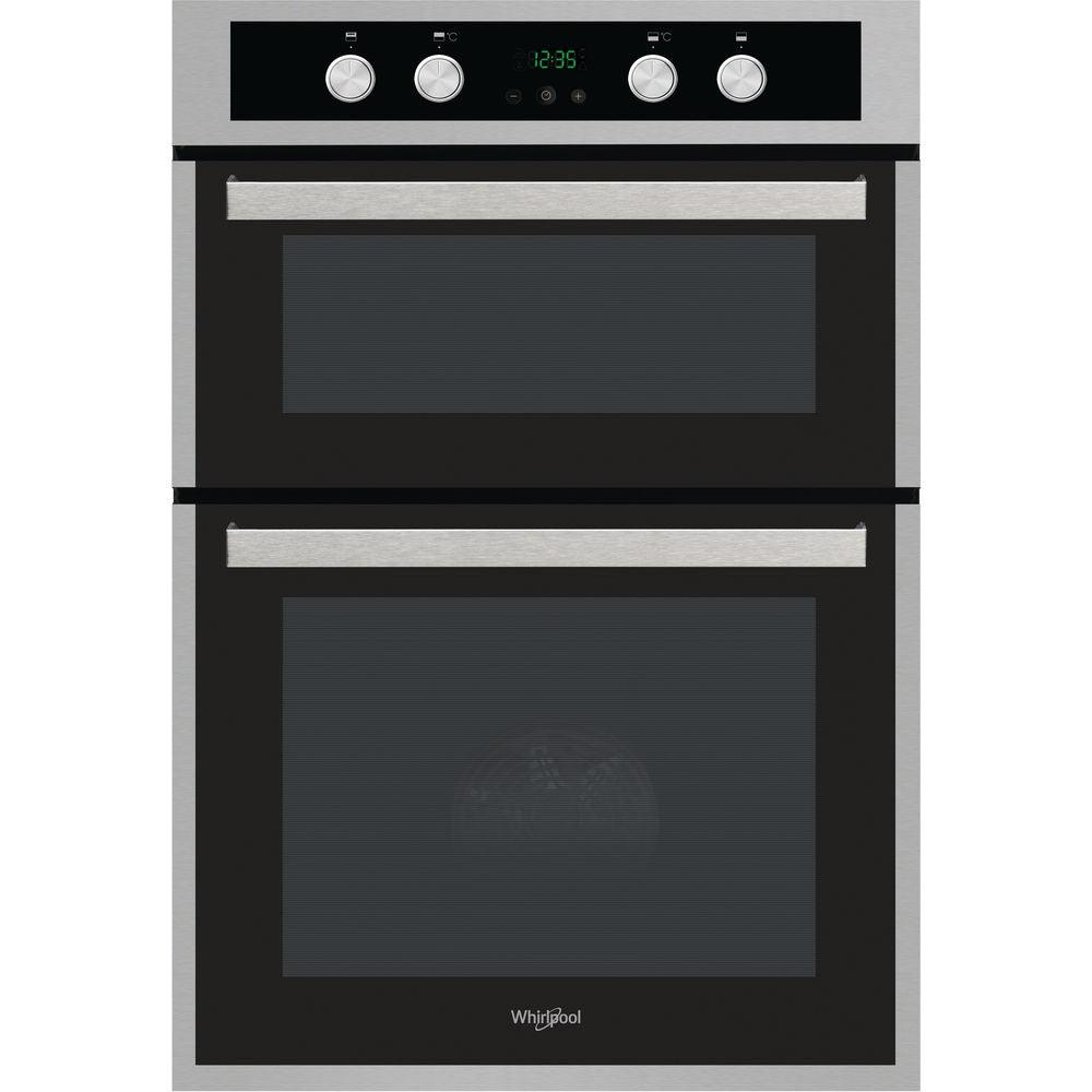 Whirlpool Built-In Electric Double Oven - Inox &amp; Black | AKL309IX from DID Electrical - guaranteed Irish, guaranteed quality service. (6890809000124)