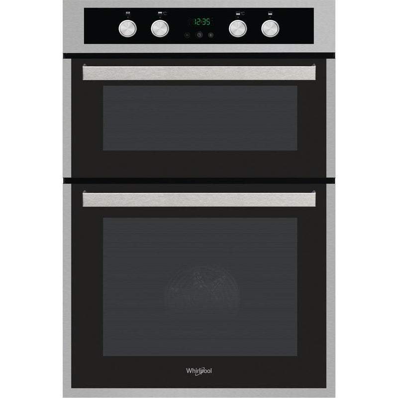 Whirlpool Built-In Electric Double Oven - Inox & Black | AKL309IX from DID Electrical - guaranteed Irish, guaranteed quality service. (6890809000124)