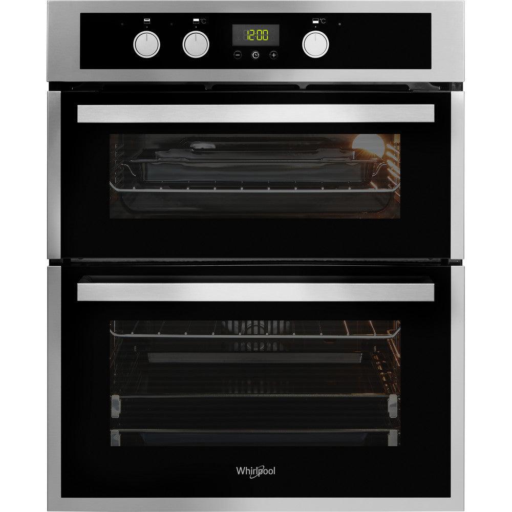 Whirlpool Built-Under Electric Double Oven - Inox &amp; Black | AKL307IX from DID Electrical - guaranteed Irish, guaranteed quality service. (6977633059004)