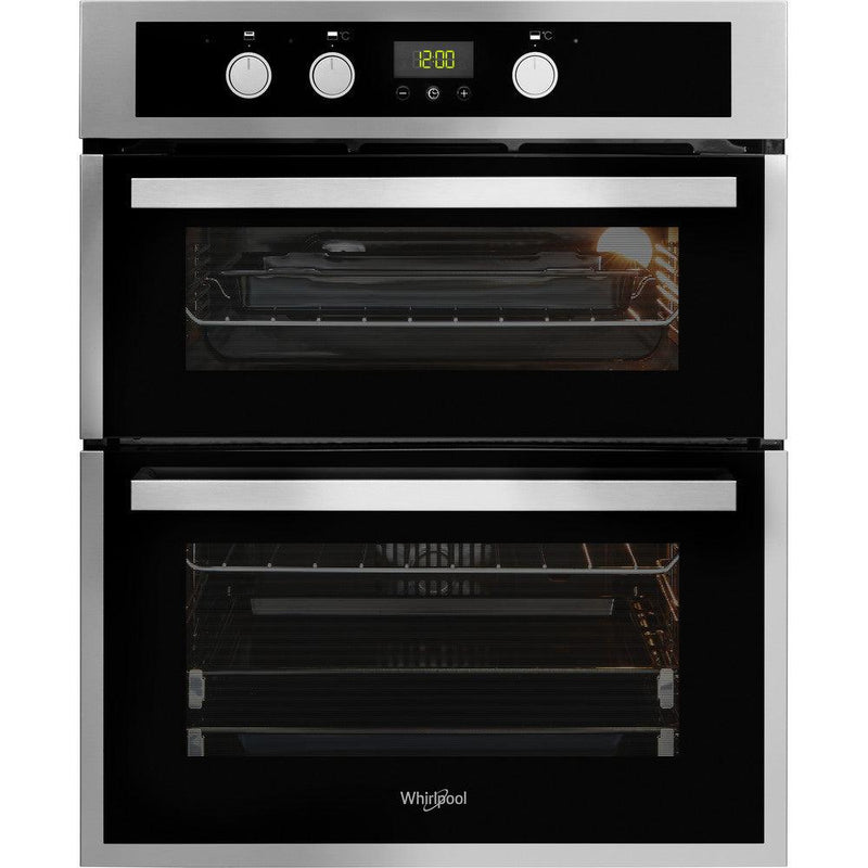 Whirlpool Built-Under Electric Double Oven - Inox & Black | AKL307IX from DID Electrical - guaranteed Irish, guaranteed quality service. (6977633059004)