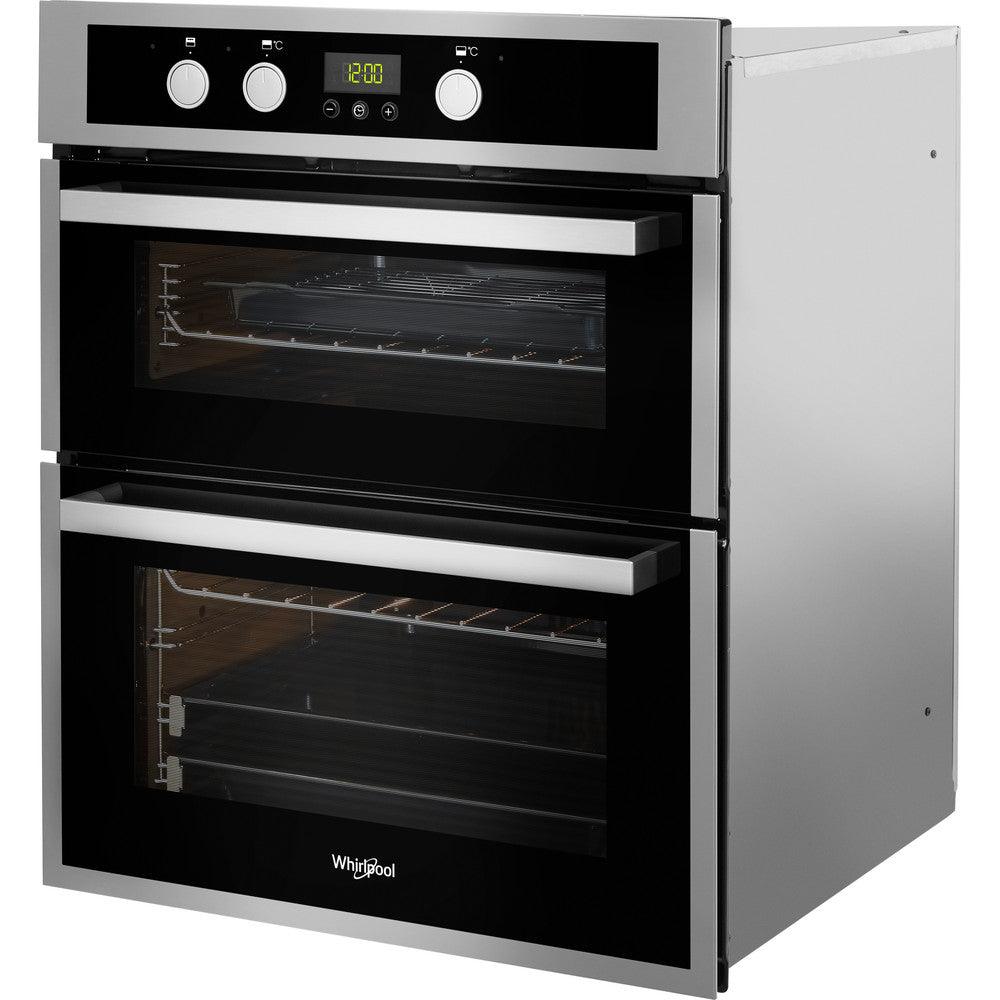 Whirlpool Built-Under Electric Double Oven - Inox &amp; Black | AKL307IX from DID Electrical - guaranteed Irish, guaranteed quality service. (6977633059004)