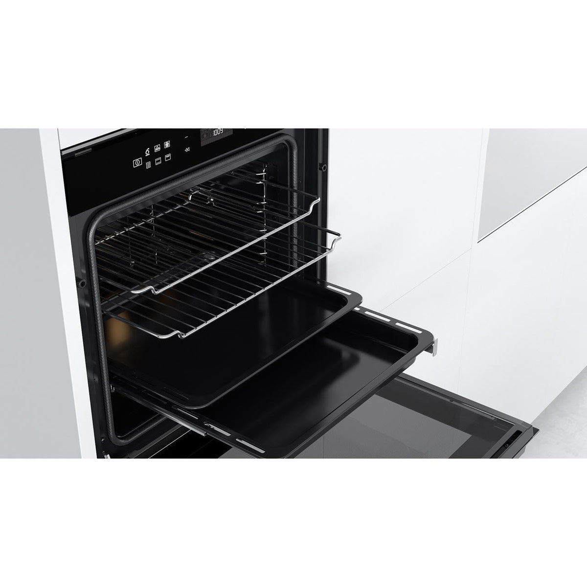 Whirlpool W Collection BakeSense Single Oven - Stainless Steel | W7OM44BPS1P from DID Electrical - guaranteed Irish, guaranteed quality service. (6890808869052)