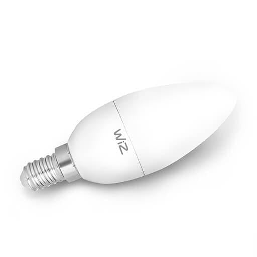 WiZ Warm White Candle E14 Smart LED Bulb - White | 94-WZ20443511 from DID Electrical - guaranteed Irish, guaranteed quality service. (6977484456124)