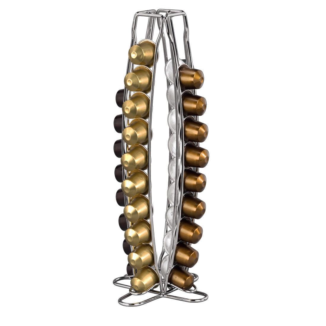 Xavax Torre Coffee Capsule Stand for Nespresso - Silver | 52421 (7543691739324)