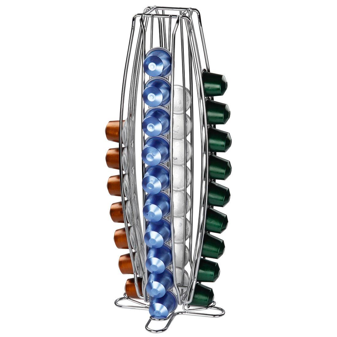 Xavax Torre Coffee Capsule Stand for Nespresso - Silver | 52421 (7543691739324)