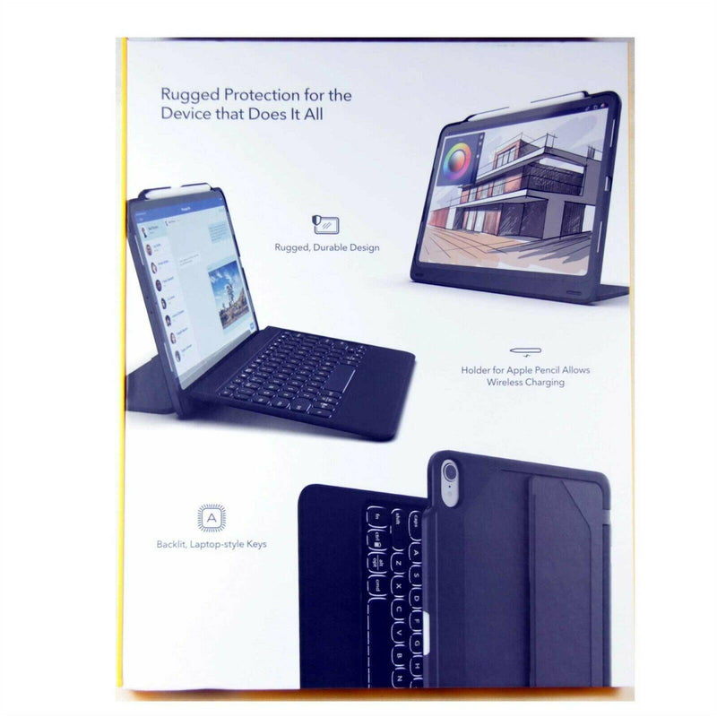 ZAGG Rugged Book Go Keyboard Folio Case for 11" iPad Pro 1st Gen 2018 - Black | 103102335 (7502107836604)