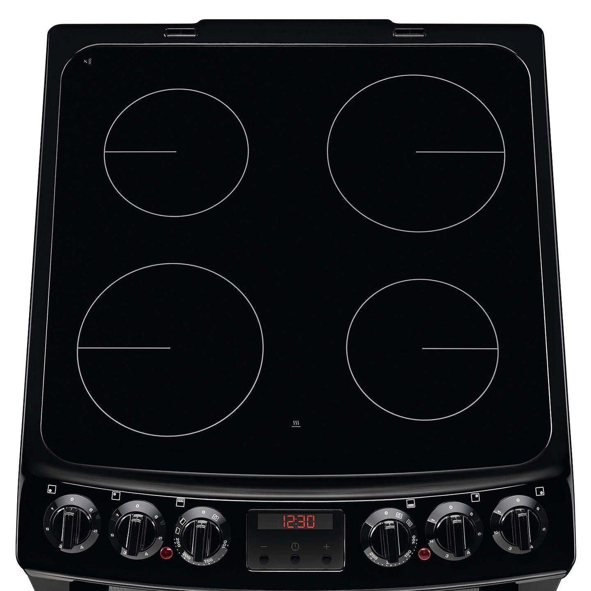 Zanussi 55cm Freestanding Electric Cooker - Black | ZCV46250BA from DID Electrical - guaranteed Irish, guaranteed quality service. (6890788126908)