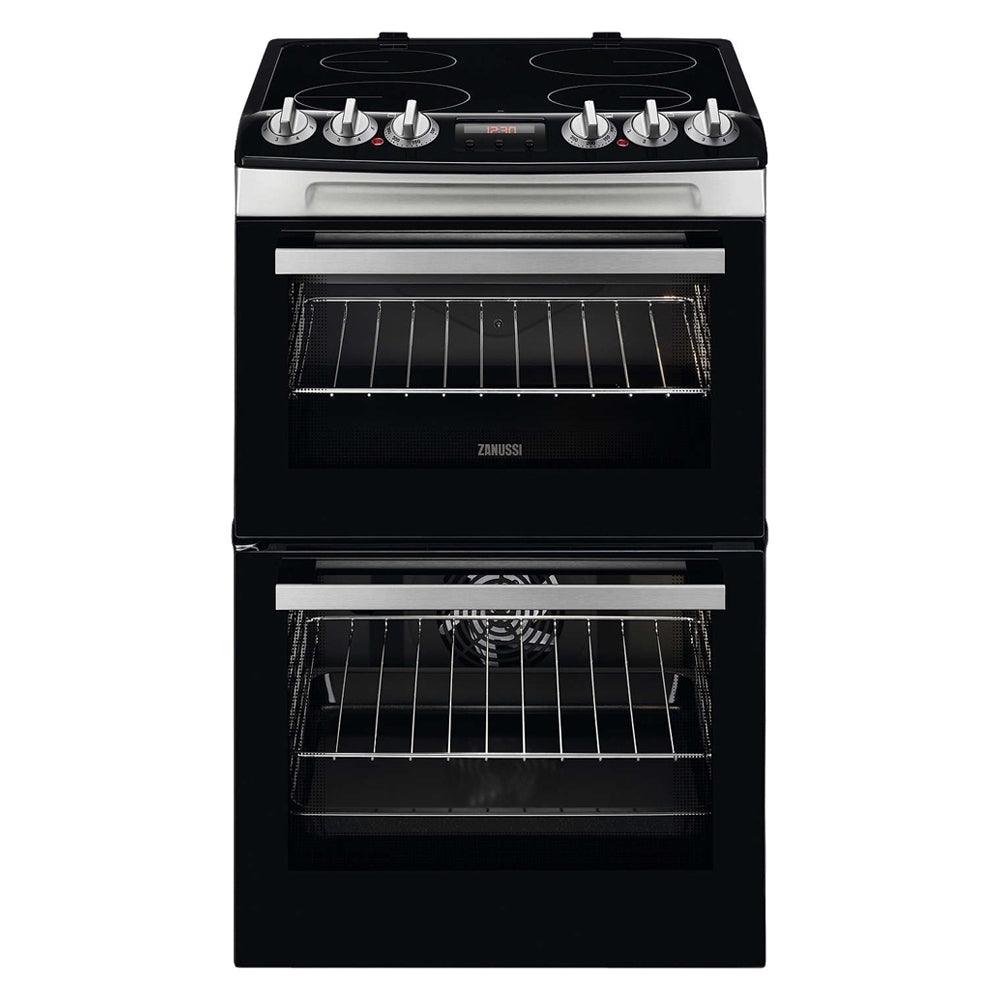 Zanussi 55cm Freestanding Electric Cooker - Stainless Steel | ZCV46250XA from DID Electrical - guaranteed Irish, guaranteed quality service. (6890788061372)