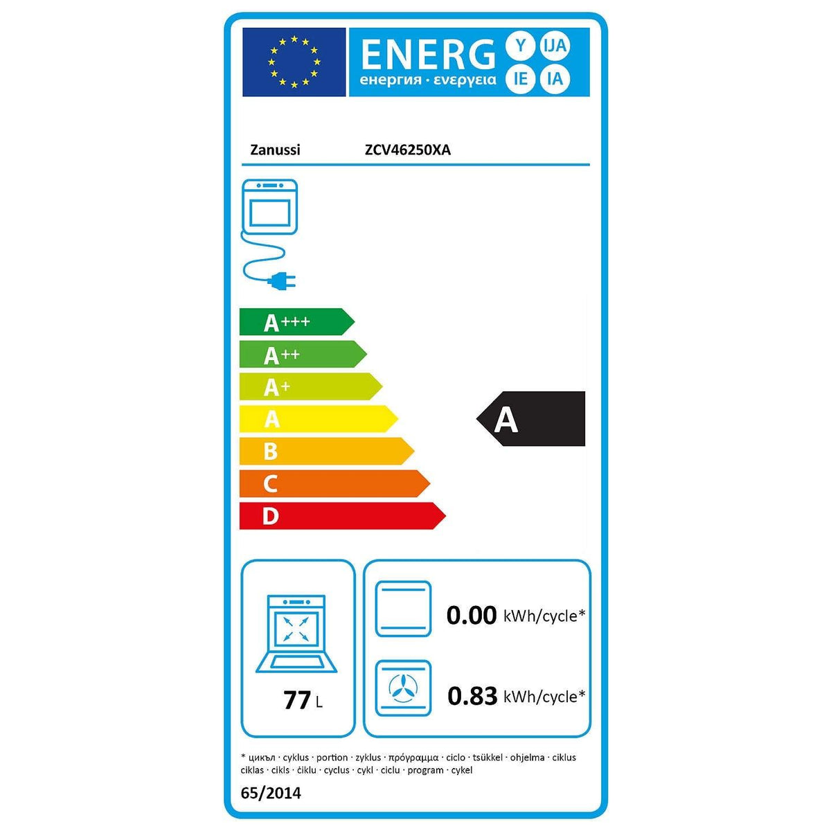 Zanussi 55cm Freestanding Electric Cooker - Stainless Steel | ZCV46250XA from DID Electrical - guaranteed Irish, guaranteed quality service. (6890788061372)