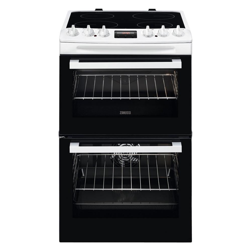 Zanussi 55cm Freestanding Electric Cooker - White | ZCV46250WA from DID Electrical - guaranteed Irish, guaranteed quality service. (6890788192444)