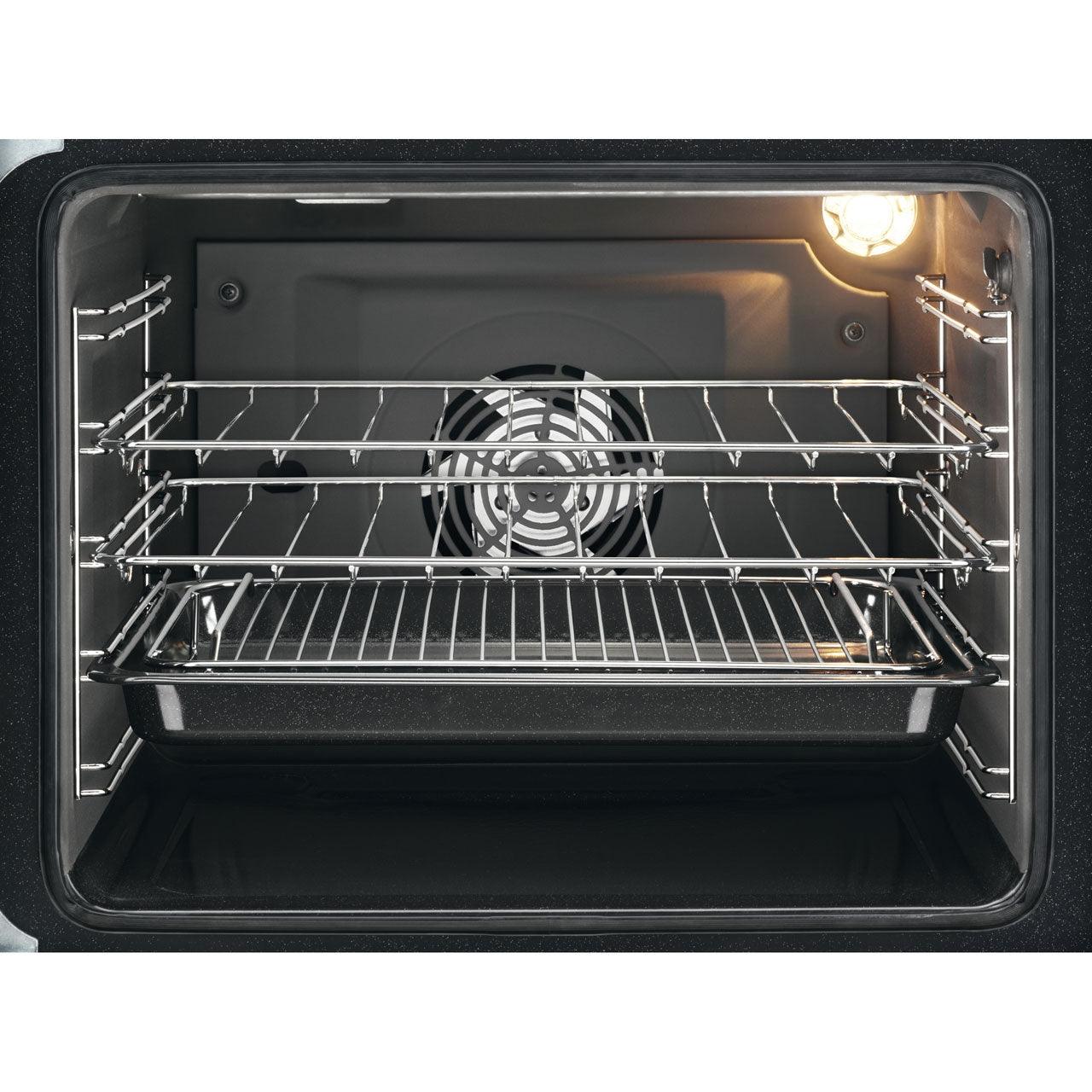 55cm electric cooker shop white